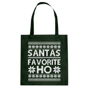 Tote Santas Favorite Ho Canvas Tote Bag