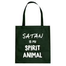 Satan is my Spirit Animal Cotton Canvas Tote Bag