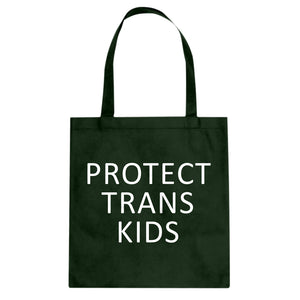 Protect Trans Kids Cotton Canvas Tote Bag