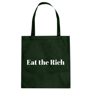 Eat the Rich Cotton Canvas Tote Bag