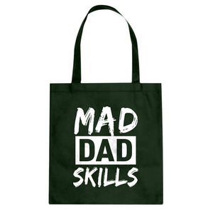 Mad Dad Skills Cotton Canvas Tote Bag