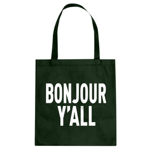 Tote Bonjour Yall Canvas Tote Bag