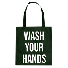 WASH YOUR HANDS Cotton Canvas Tote Bag