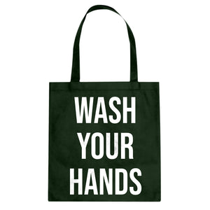 WASH YOUR HANDS Cotton Canvas Tote Bag