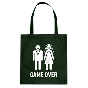 Game Over Cotton Canvas Tote Bag