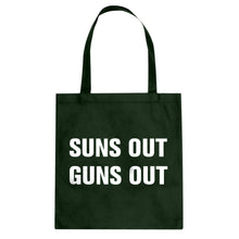 Suns Out Guns Out Cotton Canvas Tote Bag