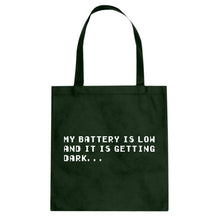 Its Getting Dark Cotton Canvas Tote Bag