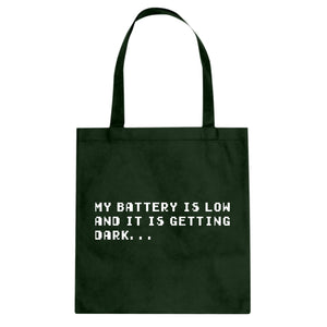 Its Getting Dark Cotton Canvas Tote Bag