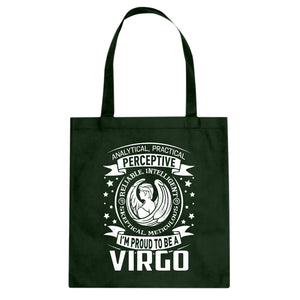 Tote Virgo Astrology Zodiac Sign Canvas Tote Bag