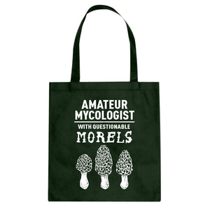 Questionable Morels Cotton Canvas Tote Bag