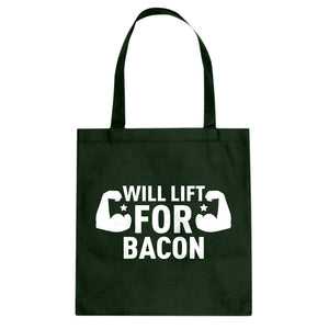 Tote Will Lift for Bacon Canvas Tote Bag