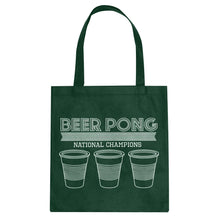 Tote Beer Pong National Champions Canvas Tote Bag