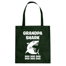 Grandpa Shark Cotton Canvas Tote Bag