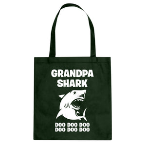 Grandpa Shark Cotton Canvas Tote Bag