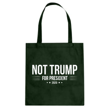 NOT TRUMP for President 2020 Cotton Canvas Tote Bag