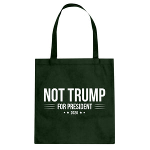 NOT TRUMP for President 2020 Cotton Canvas Tote Bag
