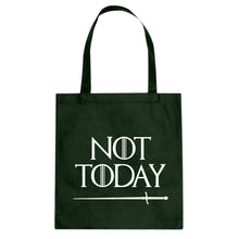 Not Today Cotton Canvas Tote Bag