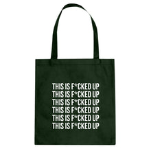 This is F*CKED UP Cotton Canvas Tote Bag