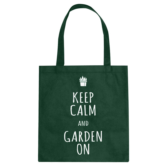 Tote Keep Calm and Garden On Canvas Tote Bag
