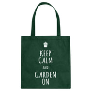 Tote Keep Calm and Garden On Canvas Tote Bag
