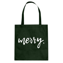 Merry. Cotton Canvas Tote Bag