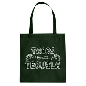 Tote Tacos and Tequila Canvas Tote Bag