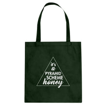 It's a Pyramid Scheme Honey Cotton Canvas Tote Bag