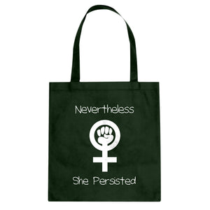 Tote Nevertheless She Persisted Canvas Tote Bag