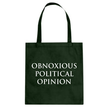 Obnoxious Political Opinion Cotton Canvas Tote Bag