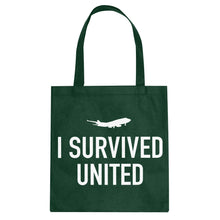 Tote I Survived United Canvas Tote Bag