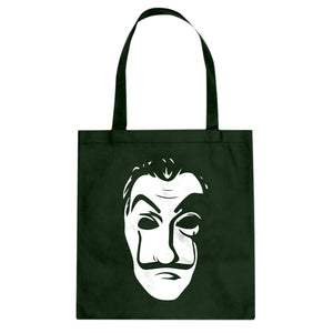 Salvador Dali Face Heist Mask Cotton Canvas Tote Bag