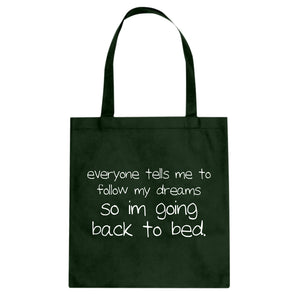 Tote Back to Bed Canvas Tote Bag