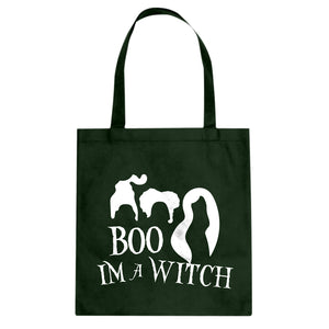 Boo! I'm a Witch! Cotton Canvas Tote Bag