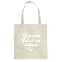 Tote Consider this Diem Carped Canvas Tote Bag