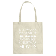 Bake Stuff, Christmas Movies Cotton Canvas Tote Bag