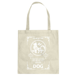 Tote Year of the Dog Canvas Tote Bag
