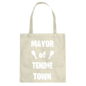 Mayor of Tendie Town Cotton Canvas Tote Bag