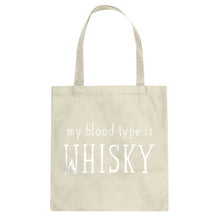 My Blood Type is Whisky Cotton Canvas Tote Bag