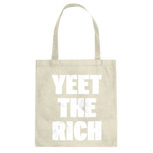 YEET THE RICH Cotton Canvas Tote Bag
