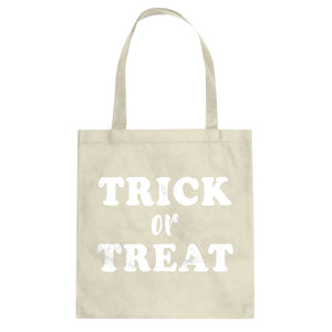 Trick or Treat Cotton Canvas Tote Bag