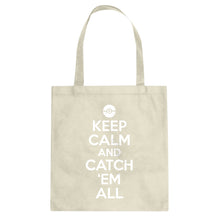 Tote Keep Calm and Catch em All! Canvas Tote Bag