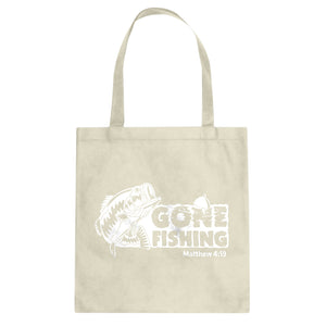 Tote Gone Fishin Canvas Tote Bag