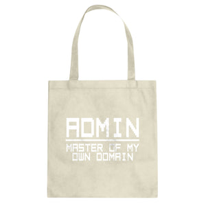 Tote Admin Master of my Domain Canvas Tote Bag