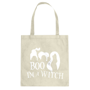 Boo! I'm a Witch! Cotton Canvas Tote Bag