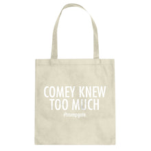 Tote Comey Knew Too Much Canvas Tote Bag