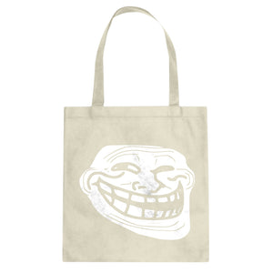 Trollface Cotton Canvas Tote Bag