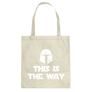 This is the Way Cotton Canvas Tote Bag