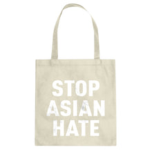 STOP ASIAN HATE Cotton Canvas Tote Bag