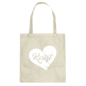 Tote Resist Heart Canvas Tote Bag