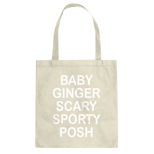 Tote Spice Names Canvas Tote Bag